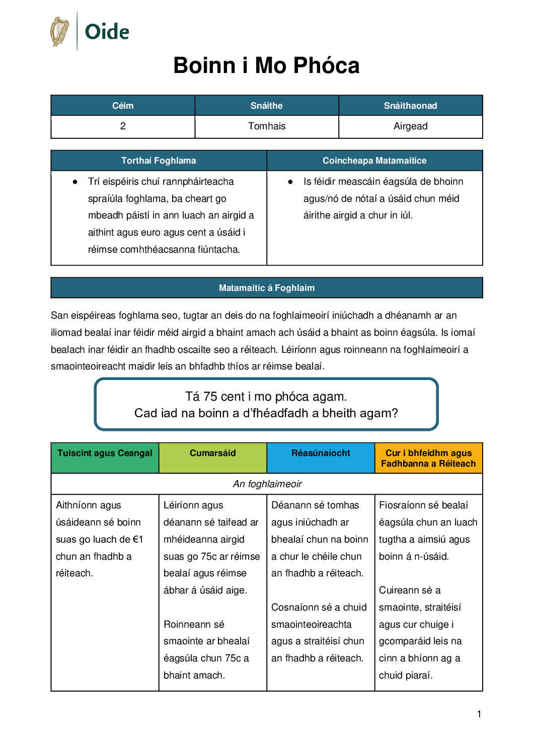 Boinn i Mo Phoca Ceim 2 Airgead pdf