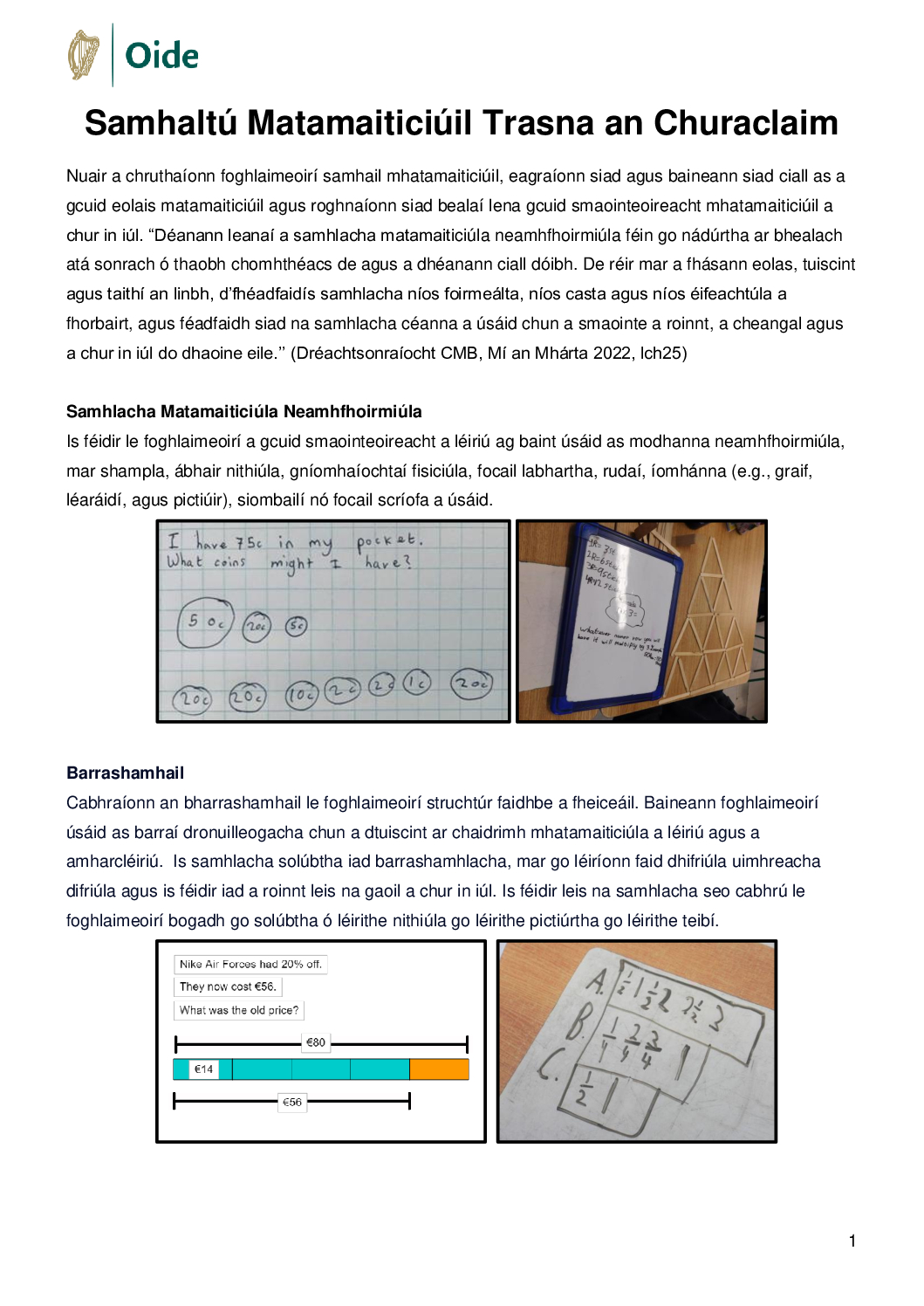 Samhaltu Matamaiticiuil Trasna an Churaclaim pdf