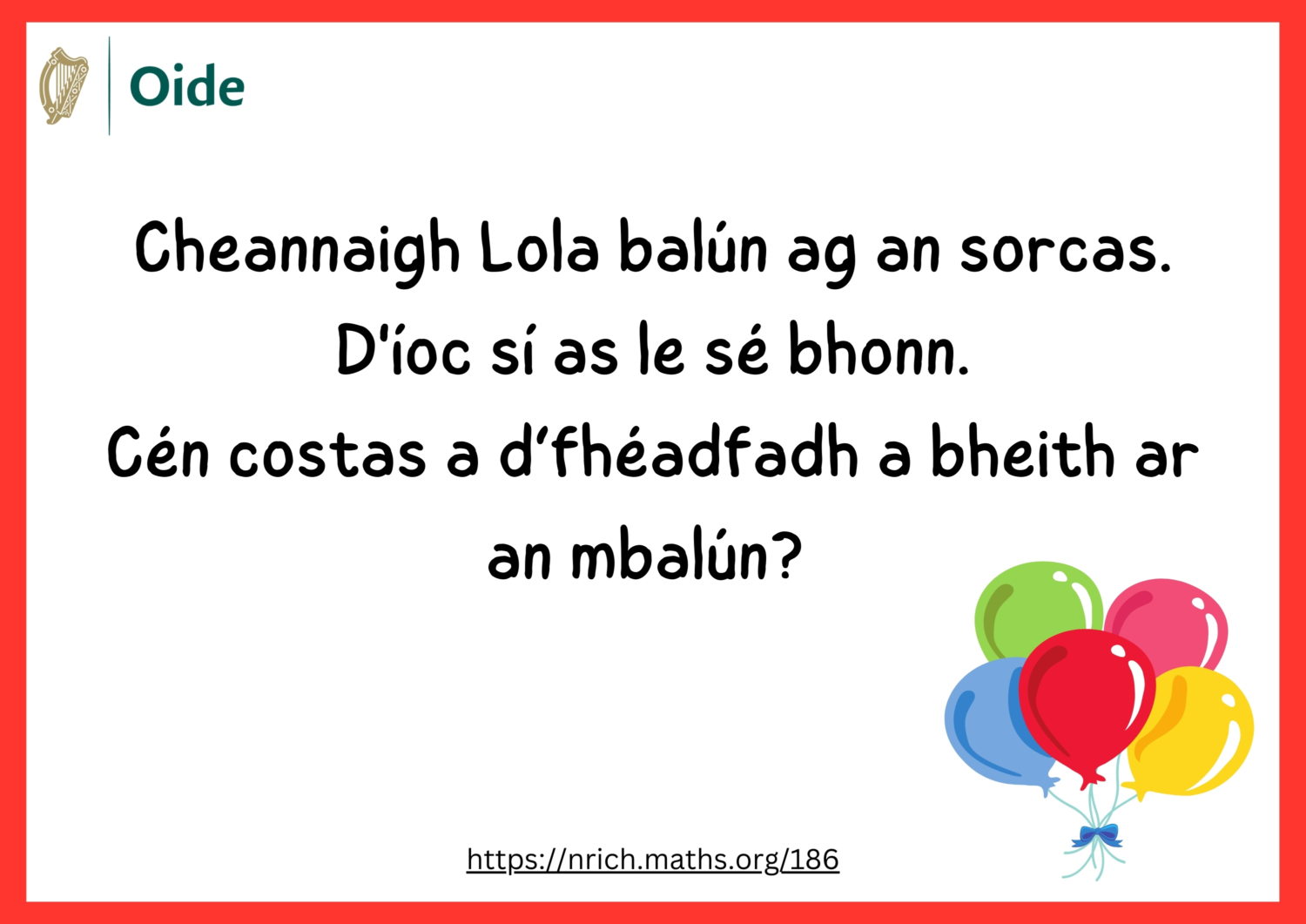 Lola's Balloons (Irish)