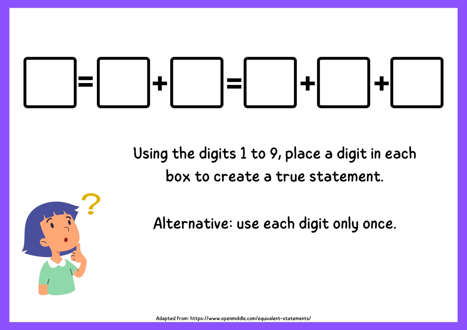 Equivalent statements (2)