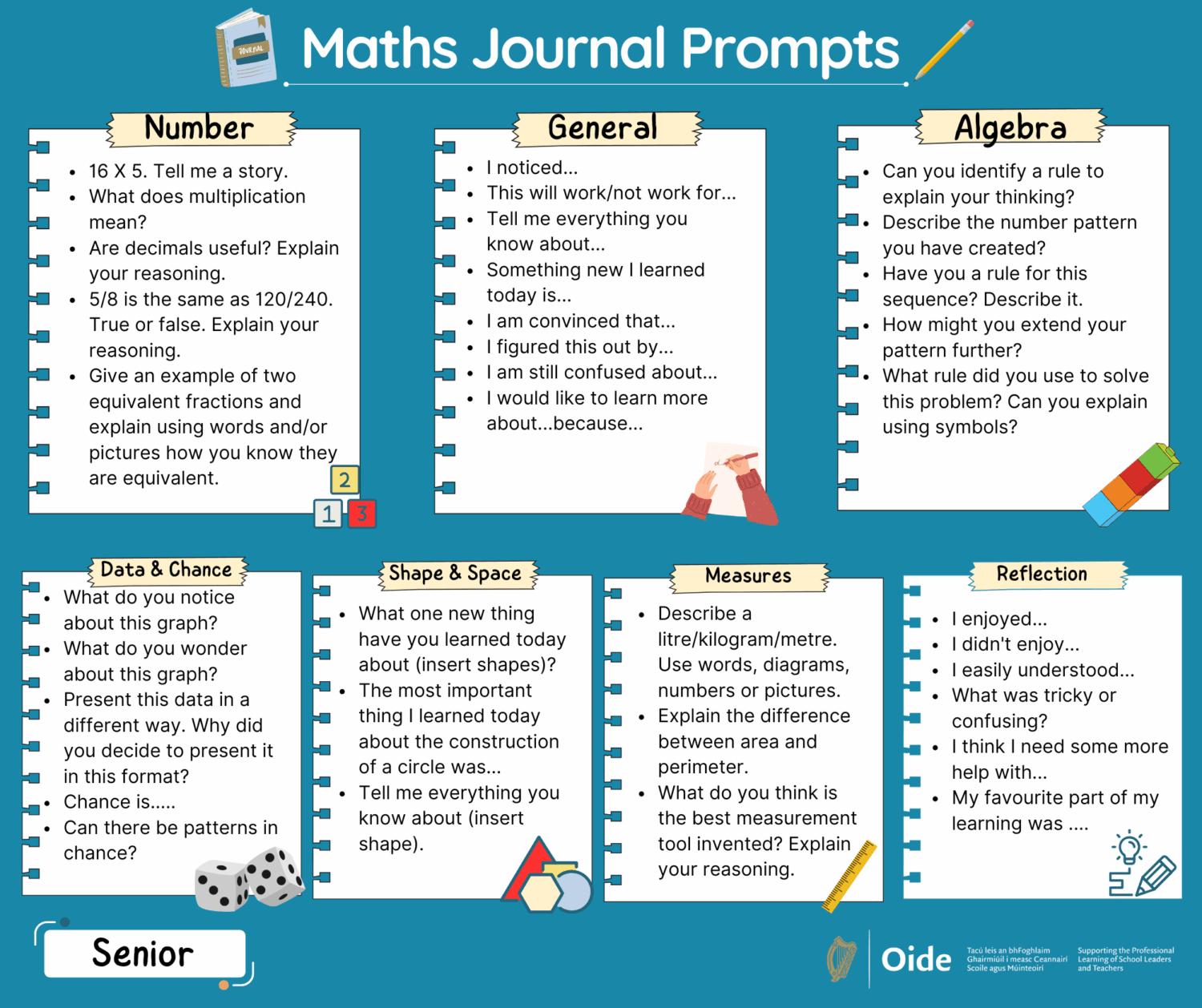 Oide PMC Maths Journal Prompts Senior EN