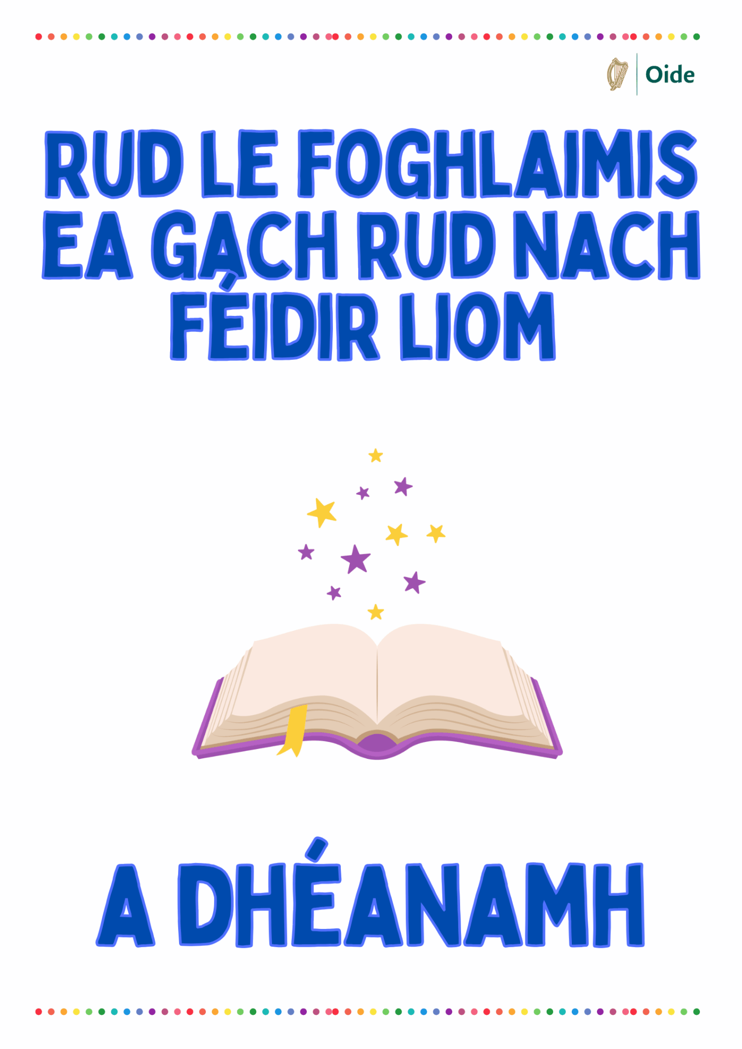 Rud le foghlaimis ea gach rud nach féidir liom a dhéanamh