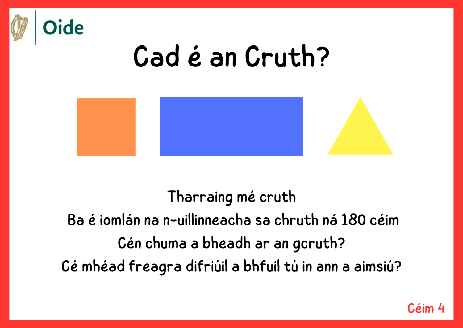 Cad é an Cruth