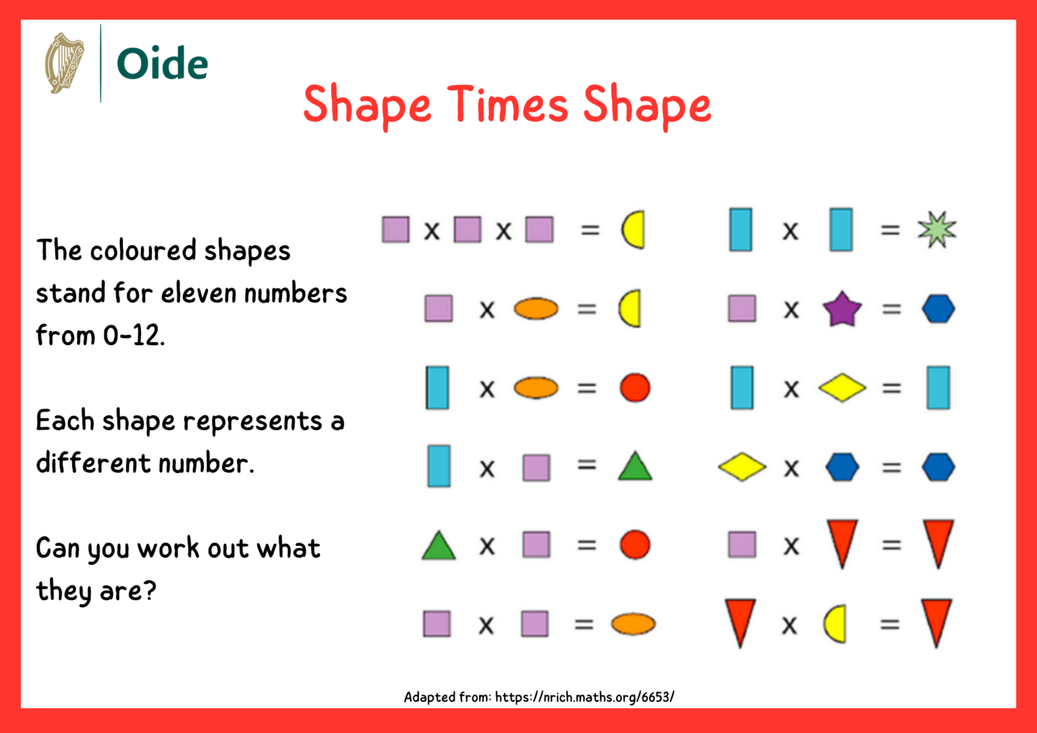 Shape Times Shape