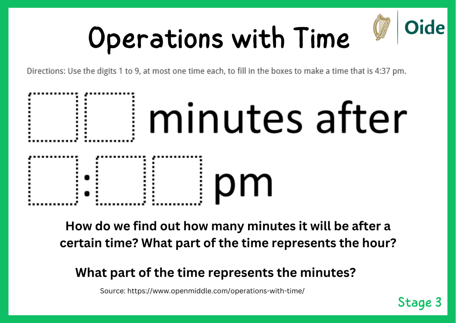 Operations with Time