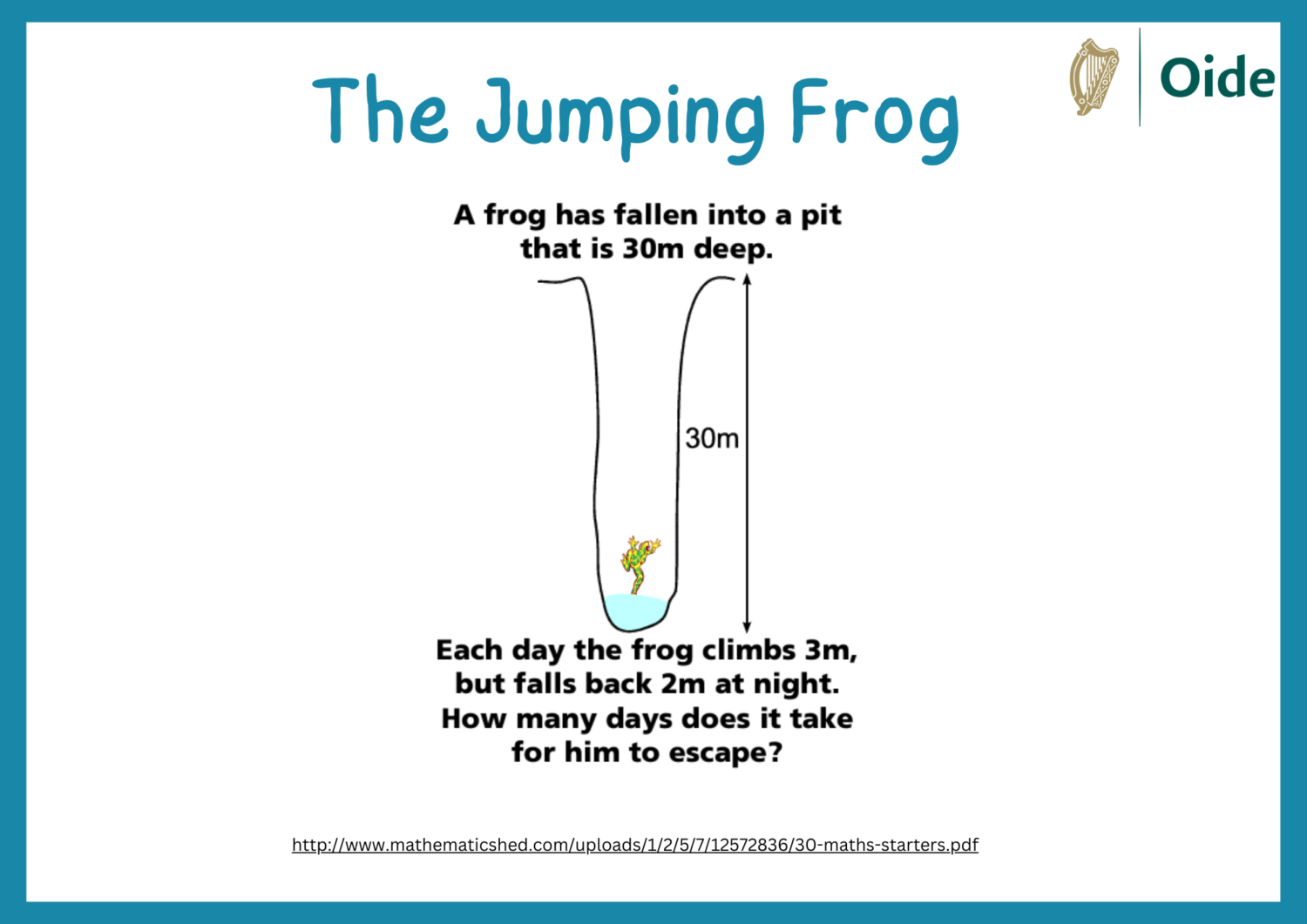 The Jumping Frog