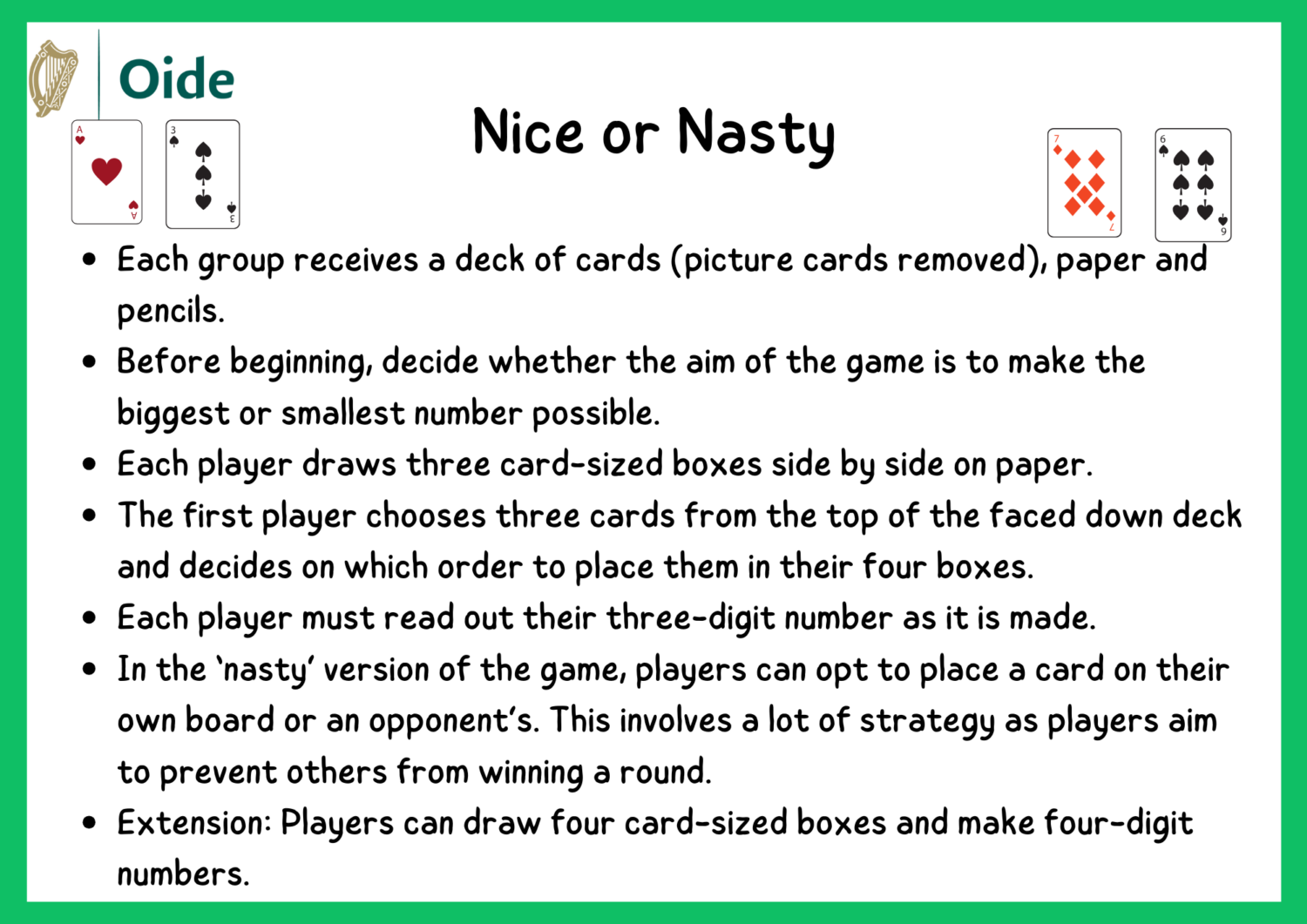 Nice or Nasty Game