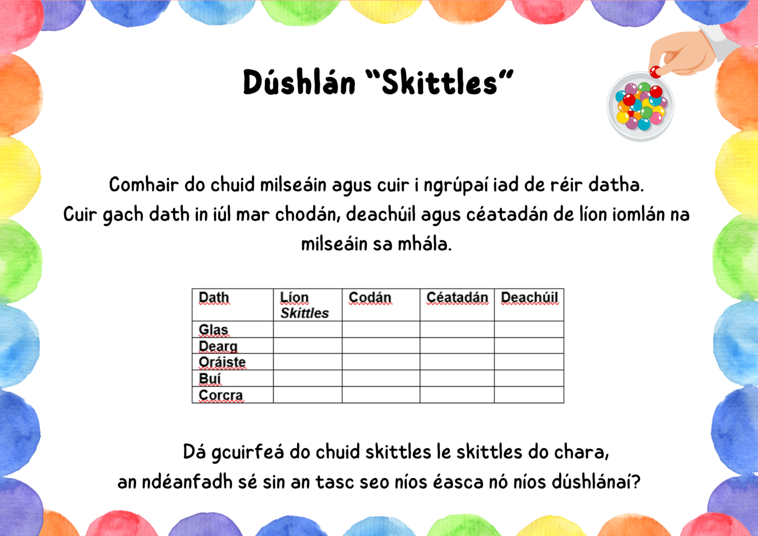 Dúshlán 'Skittles'