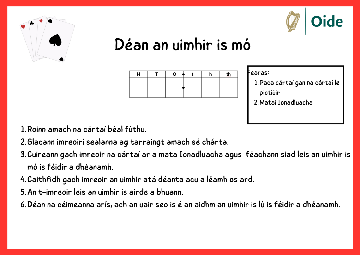 Déan an uimhir is mó